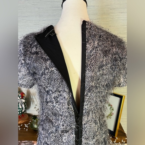 Banana Republic Snake Print Eyelash Sheath Dress Short Sleeve Women’s Size 0 - Picture 4 of 8